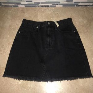 Madewell Black Denim Skirt sz 28
